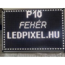 Fehér  kültéri led fényújság , futófény 101x101 cm