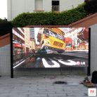 Kültéri LED videófal (P5) - 160x64 cm