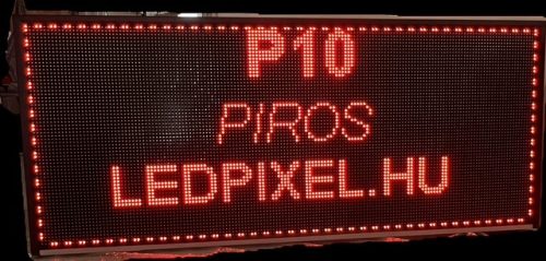 Piros  Beltéri led fényújság , futófény 101x85 cm
