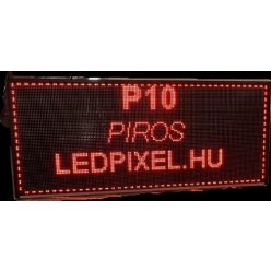 Piros  BELTÉRI led fényújság , futófény 101x37 cm