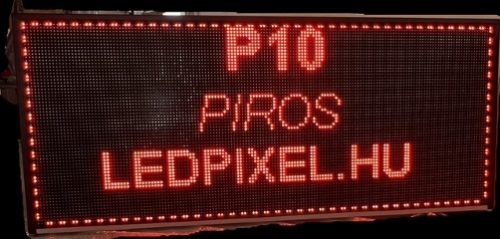 Piros  BELTÉRI led fényújság , futófény 101x37 cm