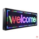 P10 színes kültéri LED fényújság - RGB futófény, 128x64 cm