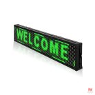 Zöld beltéri LED fényújság - P10, 160x64 cm